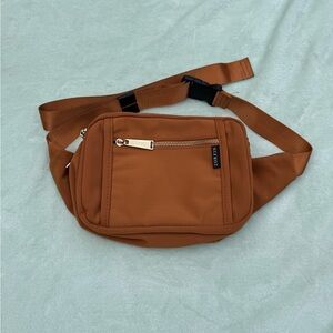 Zorfin Tan Crossbody Belt Bag Fanny Pack Ladies Plus and Regular Size